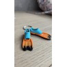 Breloc labe scuba portocalii și albastre pentru scafandri